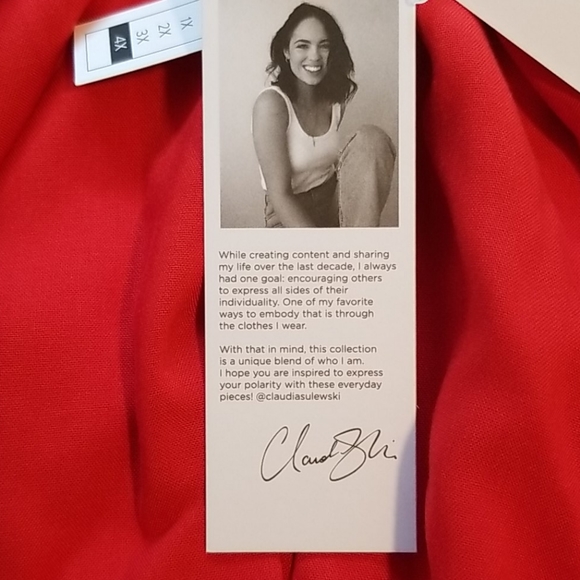 NWT BP. Claudia Sulewski Tie neck top keyhole (4x) - Picture 7 of 8